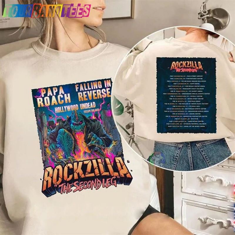 Rockzilla The Second Leg Tour Shirt Sweatshirt Hoodie T-Shirt 29Uf165810 – Utopia Fashion