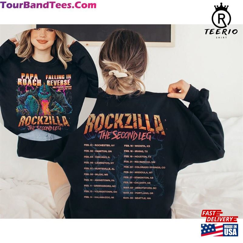 Rockzilla The Second Leg Tour Shirt T-Shirt Hoodie Unisex 29Uf181863 – Utopia Fashion