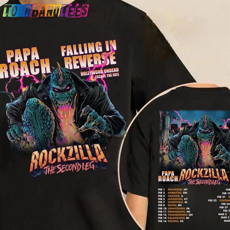 Rockzilla The Second Leg Tour Shirt T-Shirt Sweatshirt Hoodie 29Uf174244 – Utopia Fashion