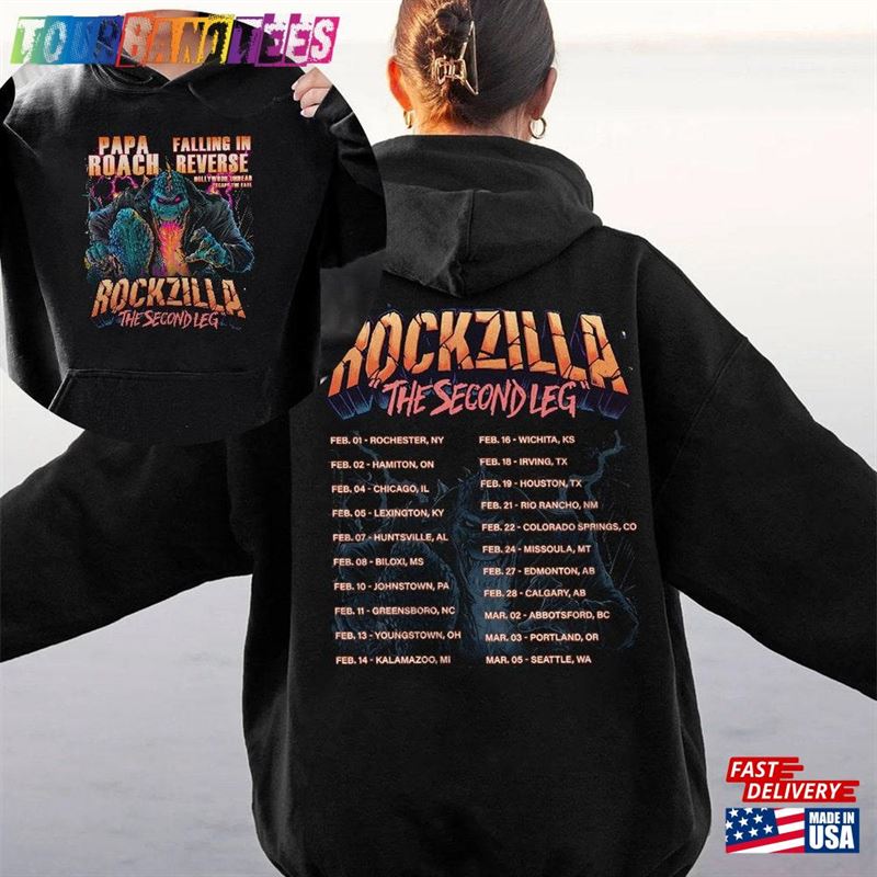 Rockzilla The Second Leg Tour Shirt T-Shirt Sweatshirt Unisex 29Uf172263 – Utopia Fashion