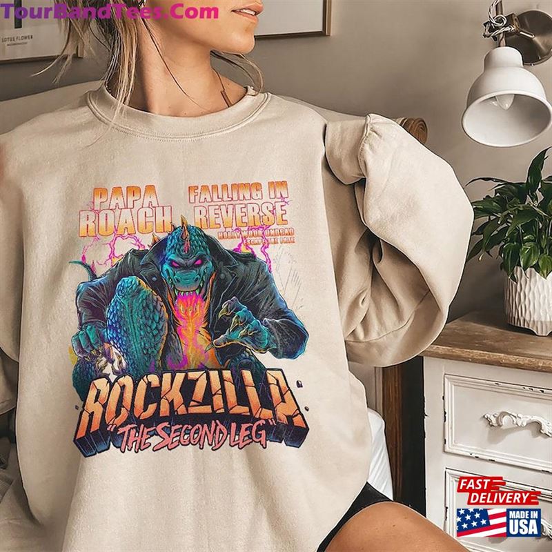 Rockzilla The Second Leg Tour Sweatshirt T-Shirt Classic 29Uf167198 – Utopia Fashion