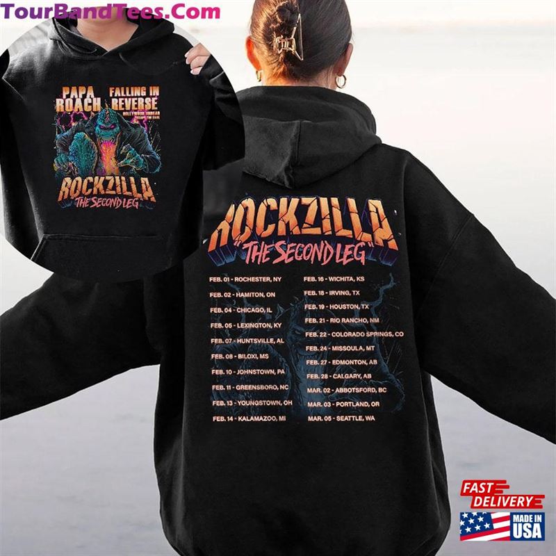 Rockzilla The Second Leg Tour Sweatshirt T-Shirt Classic 29Uf167198 – Utopia Fashion