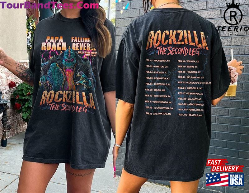 Rockzilla The Second Leg Tour Sweatshirt T-Shirt Classic Unisex 29Uf167260 – Utopia Fashion