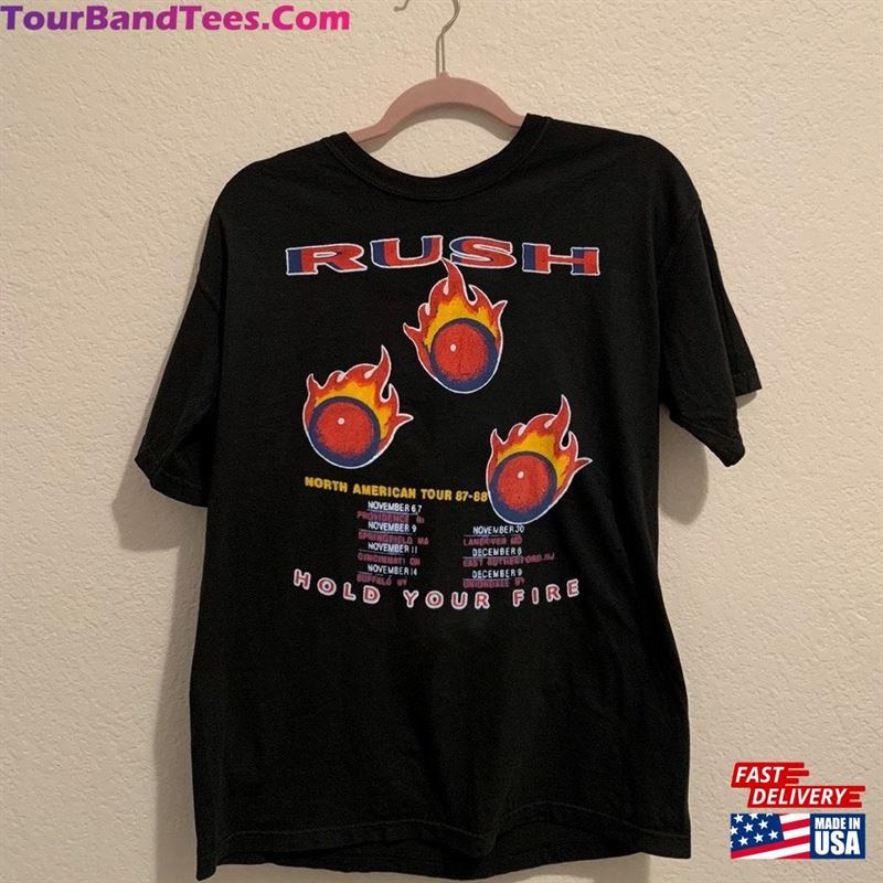 Rush Hold Your Fire North American Tour T-Shirt Navy Unisex Hoodie 29Uf166966 – Utopia Fashion