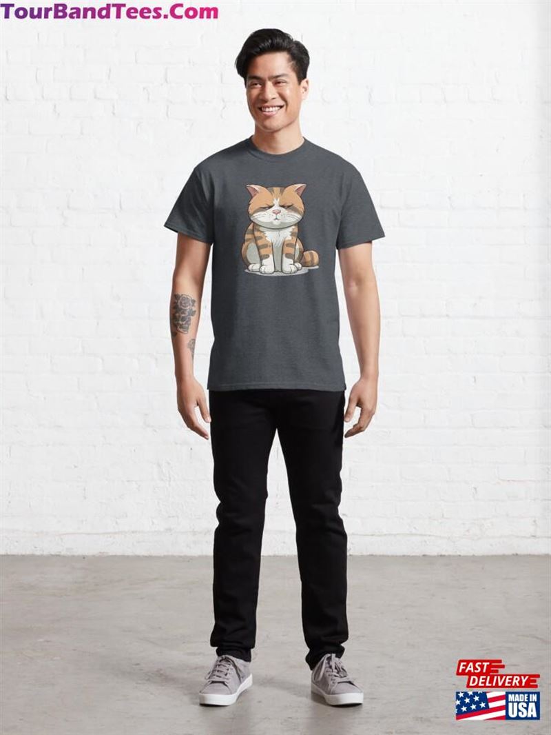 Sad Orange Tabby Cat Cartoon T-Shirt Unisex 29Uf165935 – Utopia Fashion