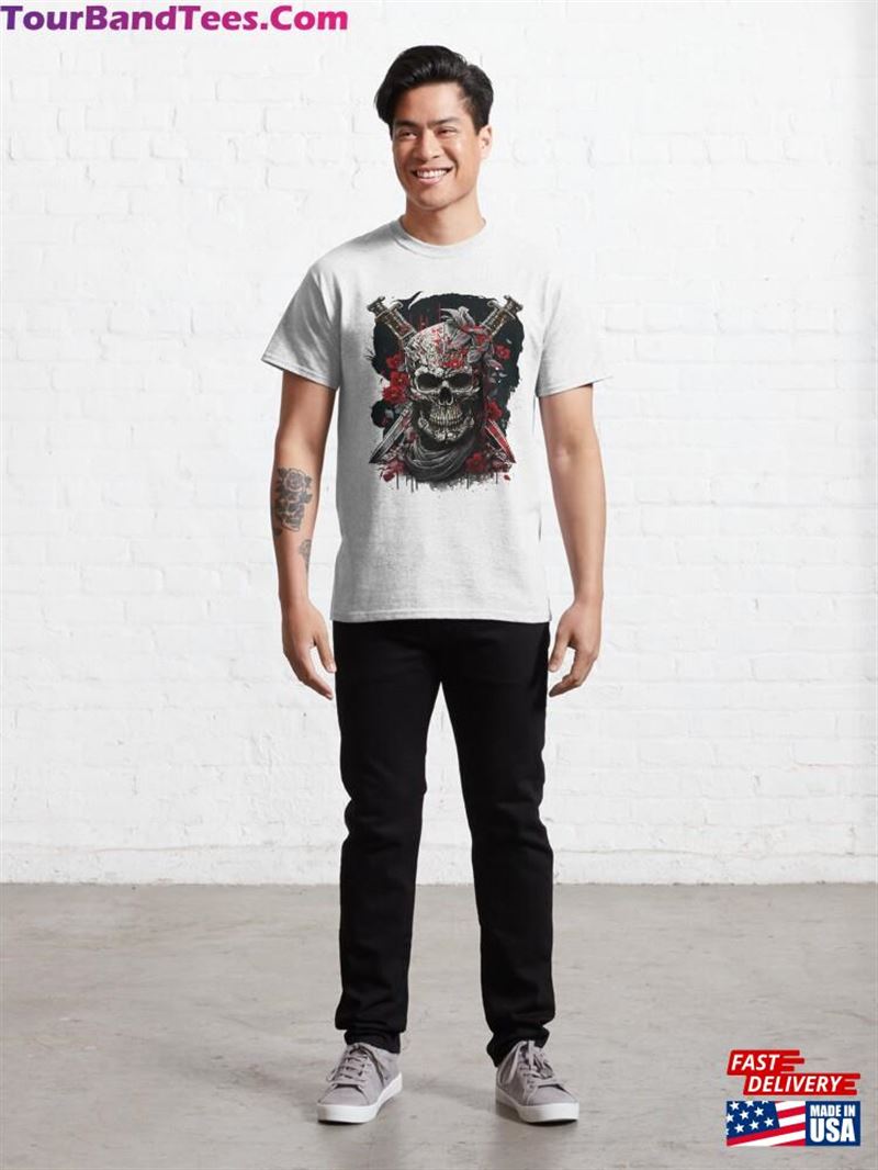 Samurai Skull And Katana Swords T-Shirt Hoodie Classic 29Uf182123 – Utopia Fashion