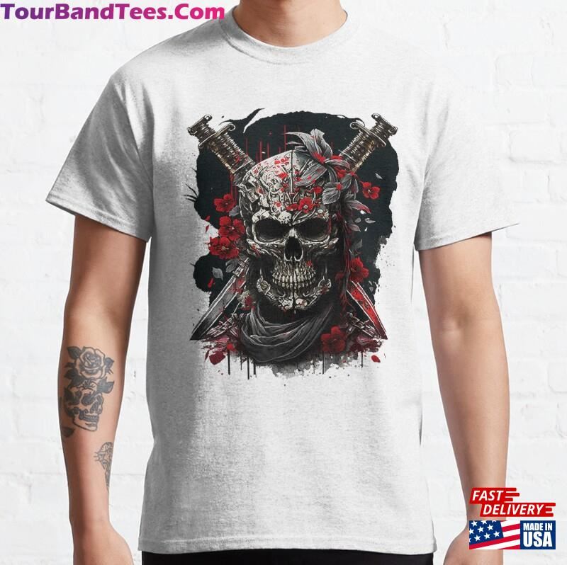 Samurai Skull And Katana Swords T-Shirt Hoodie Classic 29Uf182123 – Utopia Fashion