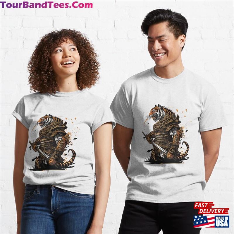 Samurai Tiger Warrior Design Classic T-Shirt 29Uf172500 – Utopia Fashion