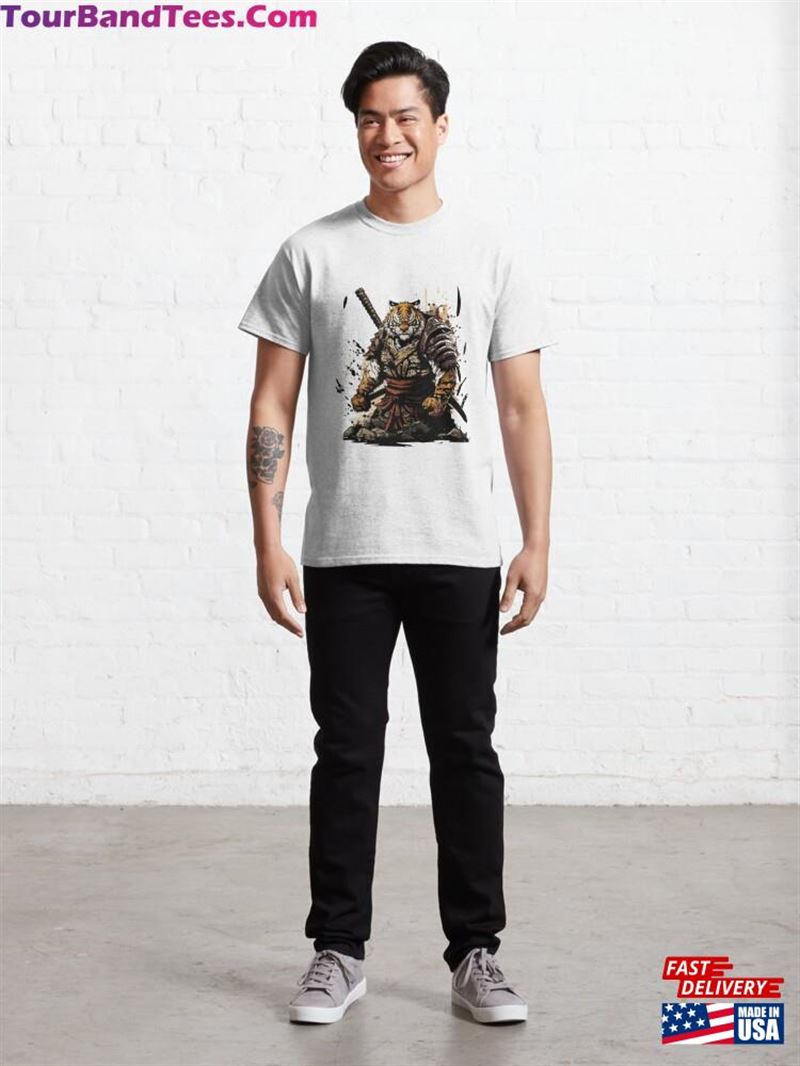 Samurai Tiger Warrior Design Classic T-Shirt Hoodie 29Uf172363 – Utopia Fashion