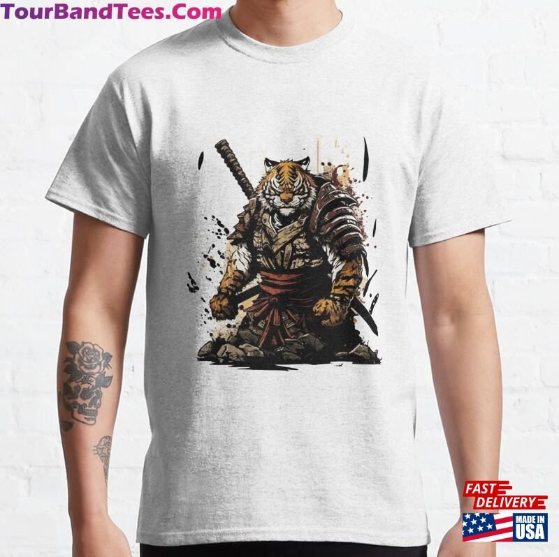 Samurai Tiger Warrior Design Classic T-Shirt Hoodie 29Uf172363 – Utopia Fashion