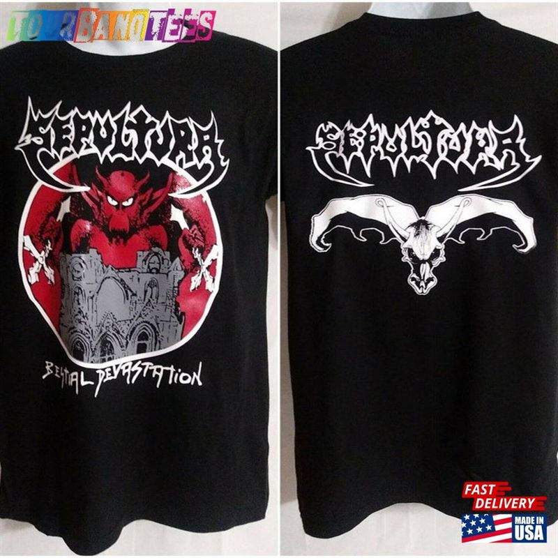 Sepultura T-Shirt Vtg 80’S Bestial Devastation Unisex Shirt Hoodie Sweatshirt 29Uf171478 – Utopia Fashion