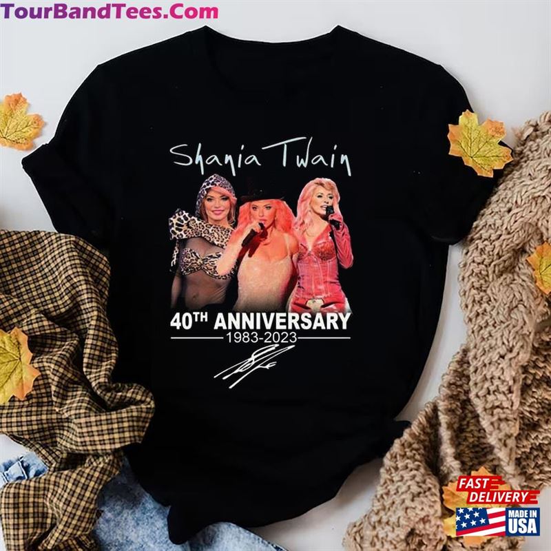 Shania Twain 40Th Anniversary T-Shirt Queen Of Me Tour Shirt Signature Classic Unisex 29Uf167451 – Utopia Fashion