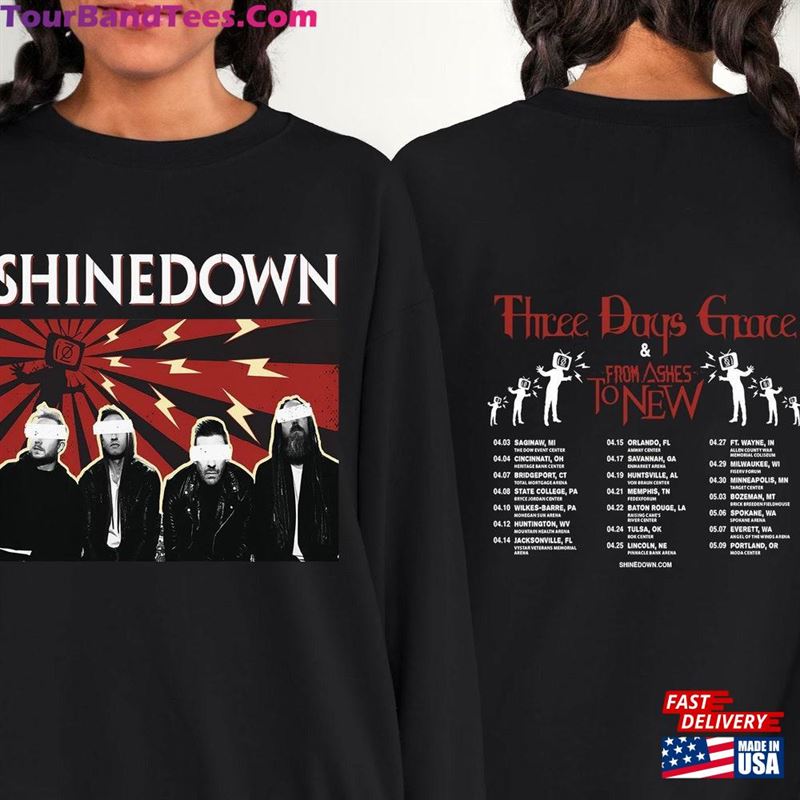 Shinedown Band T-Shirt The Revolutions Live Shirt Tour Sweatshirt Classic 29Uf168492 – Utopia Fashion