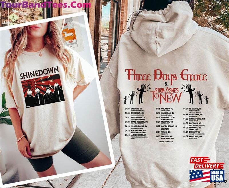 Shinedown Band The Revolutions Live Shirt Tour Sweatshirt Classic 29Uf168085 – Utopia Fashion