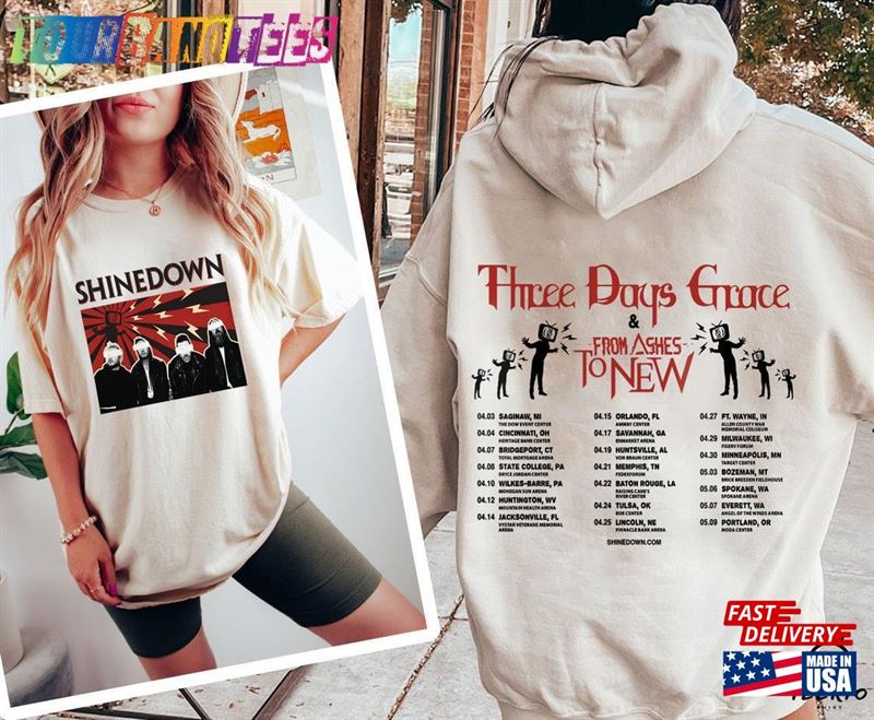 Shinedown Band The Revolutions Live Shirt Tour Sweatshirt Unisex Hoodie 29Uf173814 – Utopia Fashion