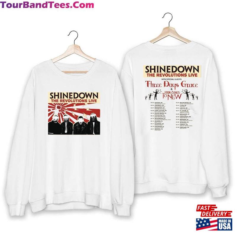 Shinedown Band The Revolutions Live Shirt Tour T-Shirt Hoodie 29Uf165409 – Utopia Fashion