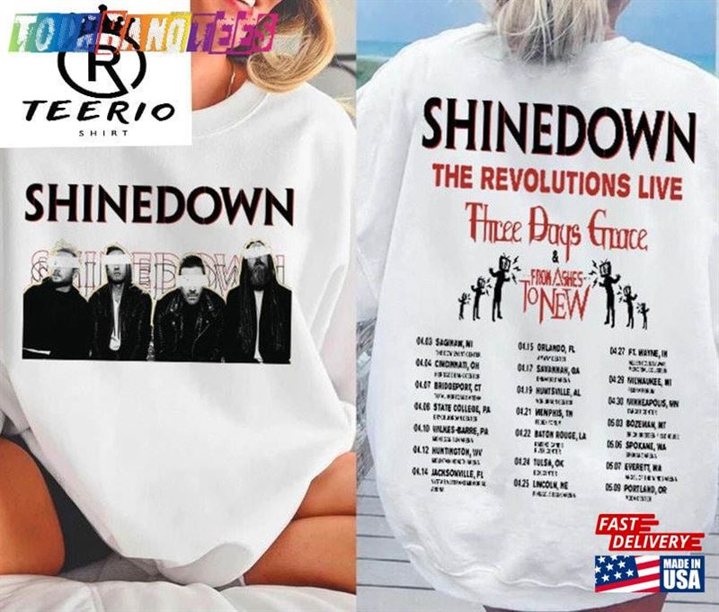 Shinedown Band The Revolutions Live Shirt Tour T-Shirt Sweatshirt 29Uf173812 – Utopia Fashion