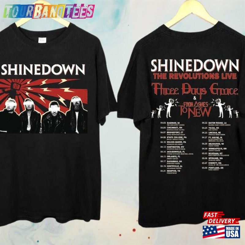 Shinedown Band The Revolutions Live T-Shirt Side Tour Hoodie 29Uf172273 – Utopia Fashion