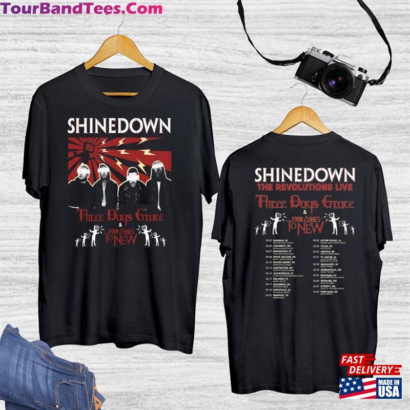 Shinedown Band Tour T-Shirt The Revolutions Live Shirt Sweatshirt Hoodie 29Uf167820 – Utopia Fashion