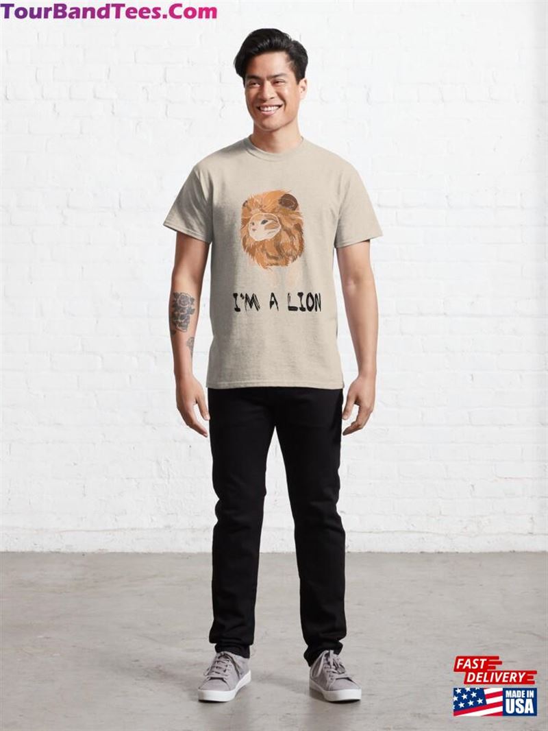 Show Your Love For Felines With Our Unique Quot Meow Shirt Designs Feature A Lion T-Shirt Classic 29Uf182139 – Utopia Fashion