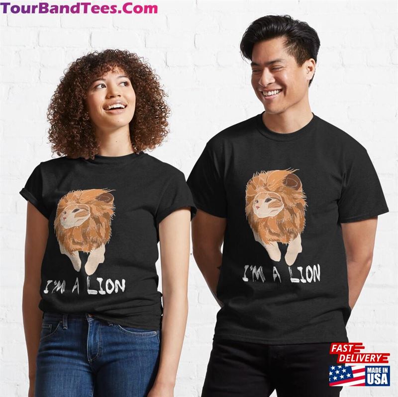 Show Your Love For Felines With Our Unique Quot Meow Shirt Designs Feature A Lion Unisex T-Shirt 29Uf182156 – Utopia Fashion