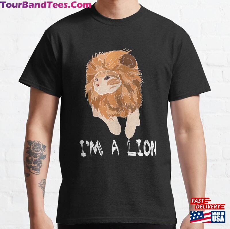 Show Your Love For Felines With Our Unique Quot Meow Shirt Designs Feature A Lion Unisex T-Shirt 29Uf182156 – Utopia Fashion