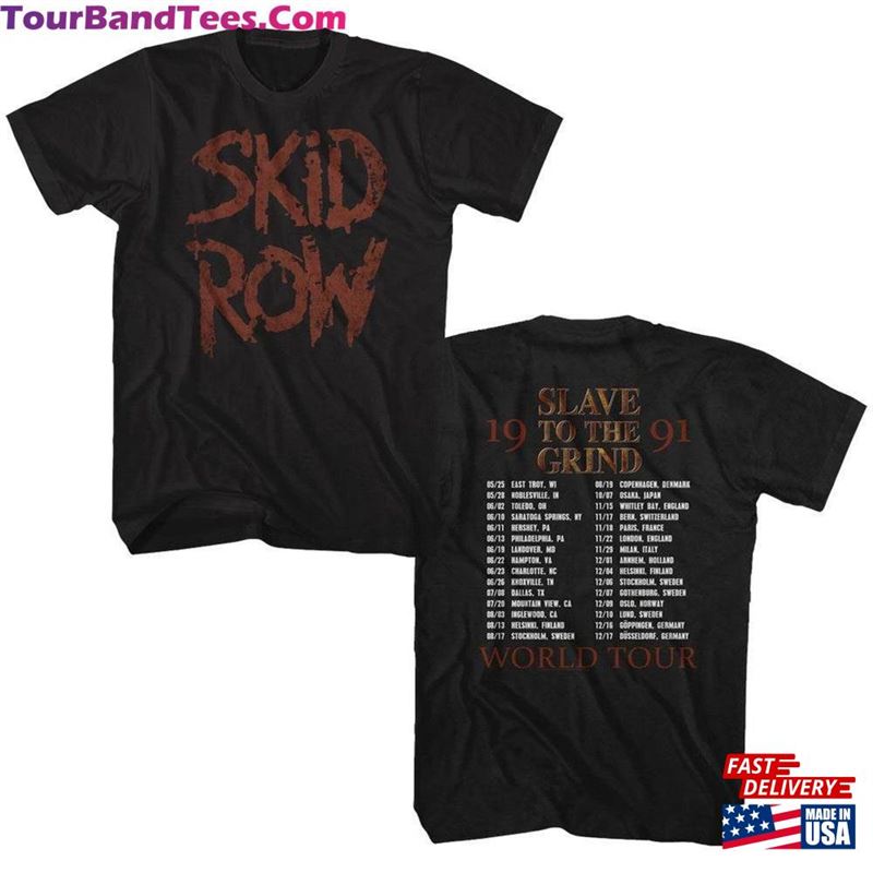 Skid Row Sttg Black Adult T-Shirt Unisex 29Uf168427 – Utopia Fashion