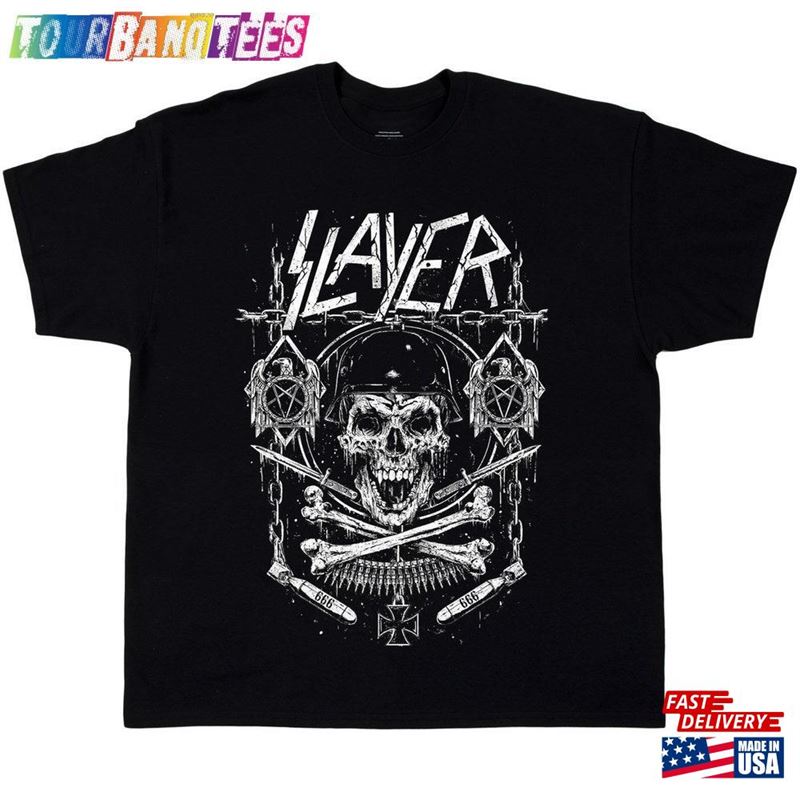 Slayer Shirt Tour Vintage Retro Concert Hoodie Classic 29Uf171454 – Utopia Fashion