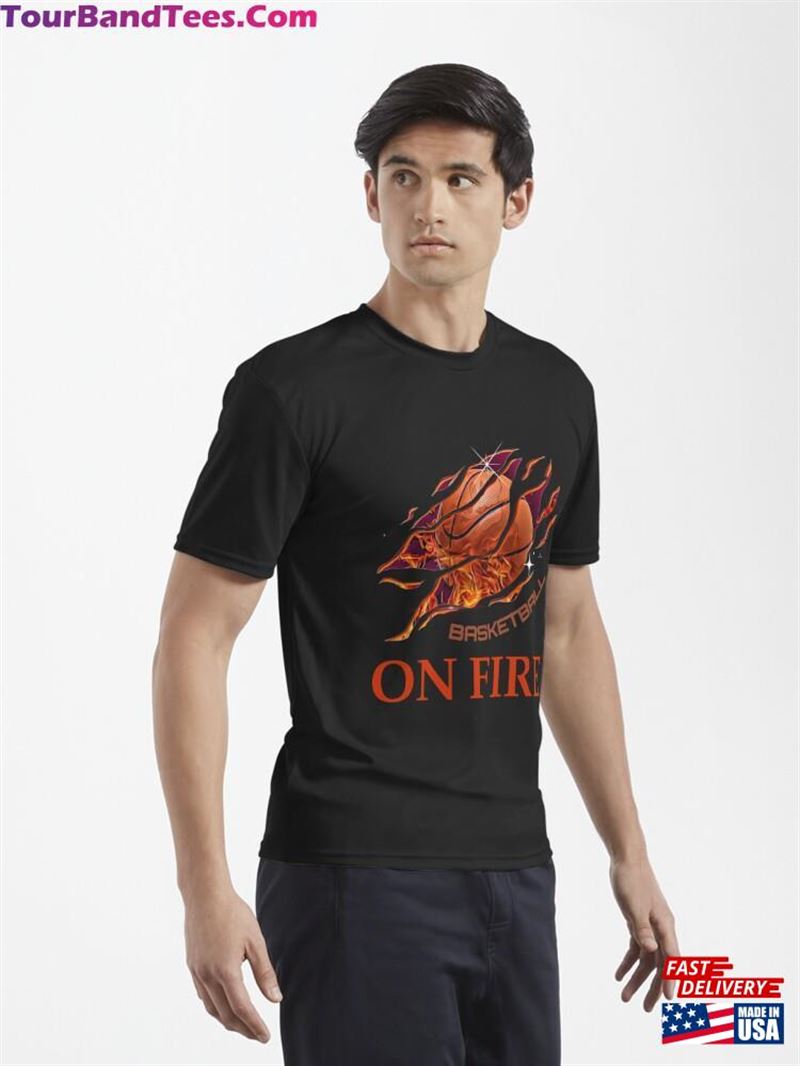 Slideer Basketball On Fire T-Shirt Sweatshirt 29Uf177201 – Utopia Fashion