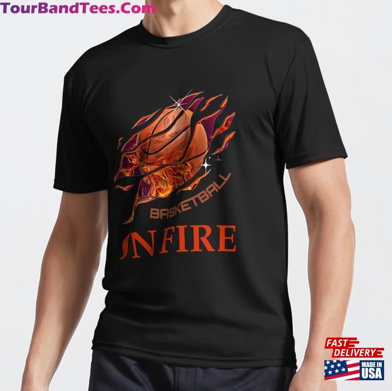 Slideer Basketball On Fire T-Shirt Sweatshirt 29Uf177201 – Utopia Fashion