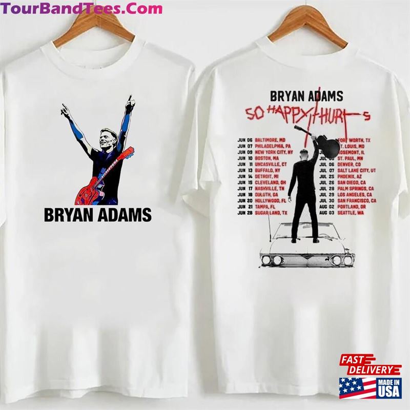 So Happy Hurts Tour Bryan Adams Shirt 90S Music Merch Sweatshirt Classic 29Uf167712 – Utopia Fashion