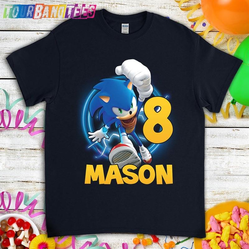 Sonic The Hedgehog Birthday T-Shirt Custom Personalized Boy Girl Cartoon Shirt Classic 29Uf177312 – Utopia Fashion