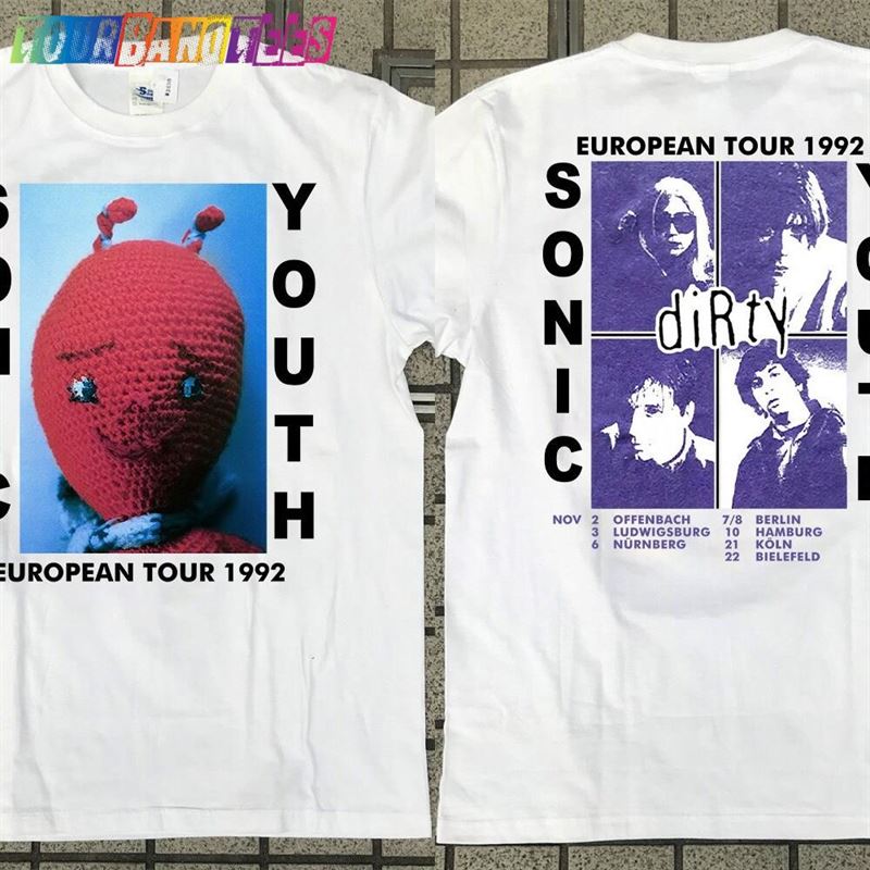 Sonic Youth Dirty European Tour T-Shirt’92 Classic 29Uf166411 – Utopia Fashion