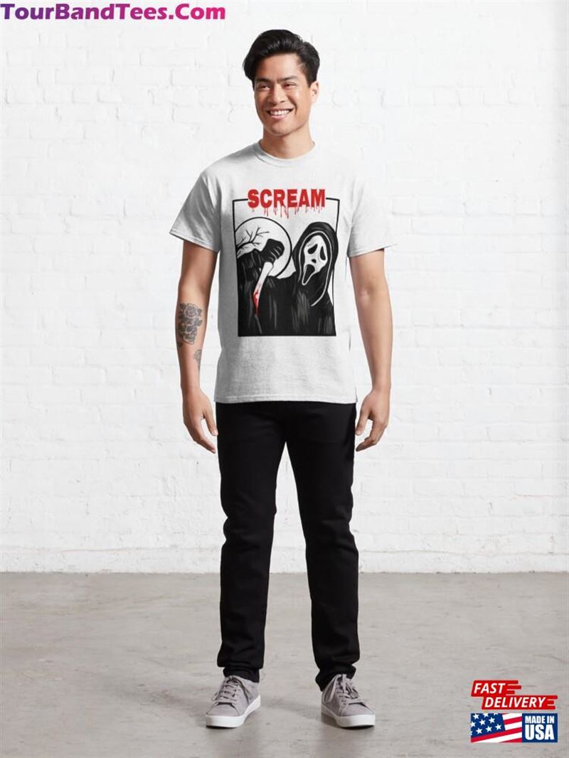 Spooky Cartoon Movie And Scary Ghost Face Classic T-Shirt Unisex 29Uf186771 – Utopia Fashion