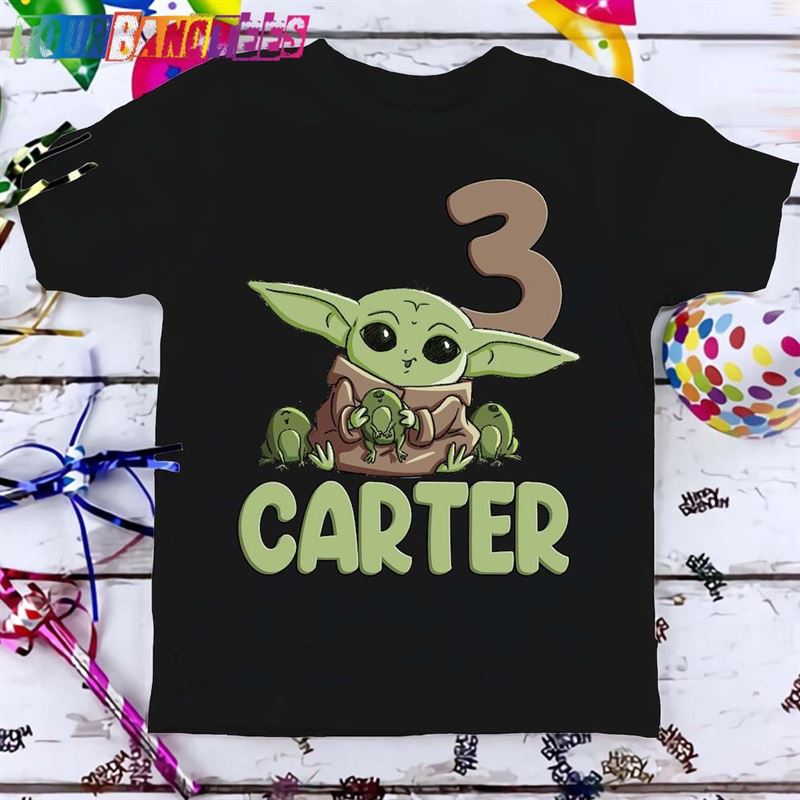 Star Wars Baby Yoda Birthday T-Shirt Grogu Custom Personalized Boy Girl Cartoon Shirt Sweatshirt Unisex 29Uf177115 – Utopia Fashion