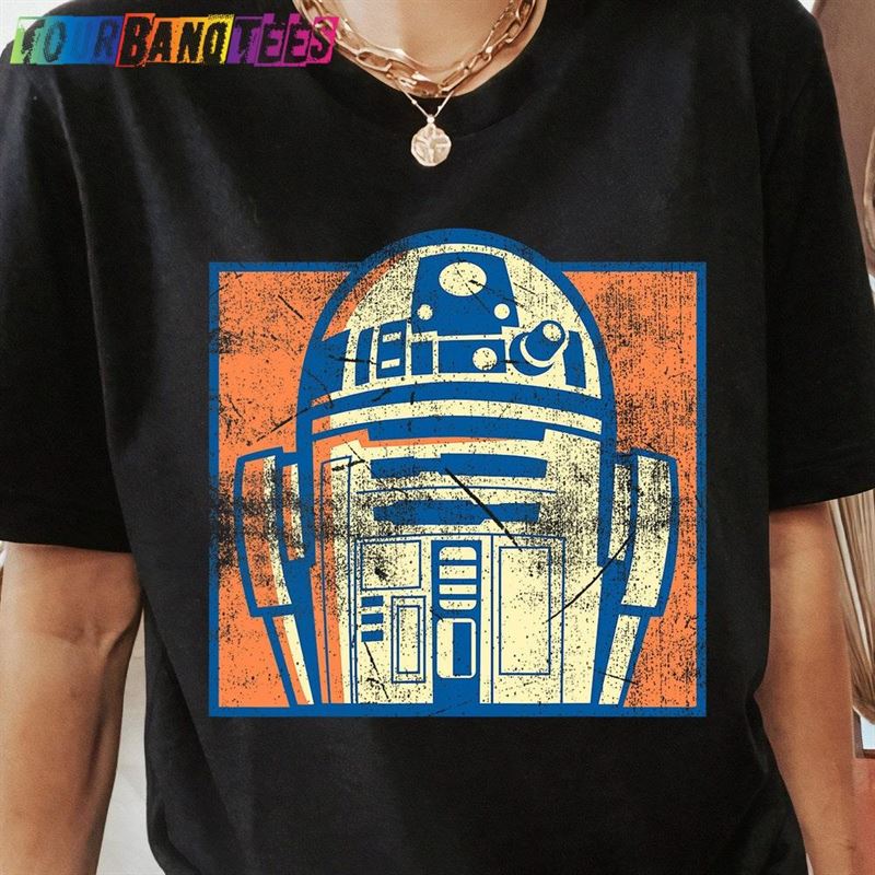 Star Wars R2 D2 Vintage Distressed Retro Cartoon T-Shirt Unisex Classic 29Uf178662 – Utopia Fashion