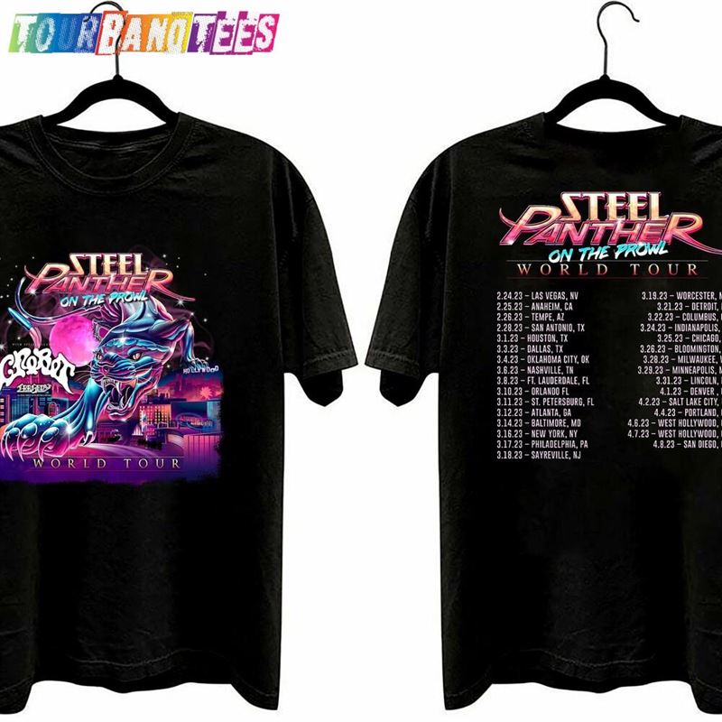 Steel Panther On The Prowl World Tour T-Shirt Shirt Fan Gifts Sweatshirt Unisex 29Uf165584 – Utopia Fashion