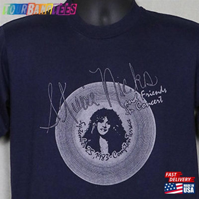 Stevie Nicks Concert Tour Shirt Fleetwood Mac Blue Tee Classic Unisex 29Uf170333 – Utopia Fashion