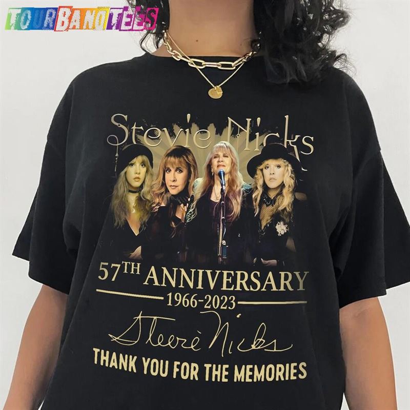 Stevie Nicks 57Th Anniversary Signature T-Shirt Fan Lover Gift Unisex Tee Shirt Aa076 Sweatshirt Classic 29Uf166373 – Utopia Fashion