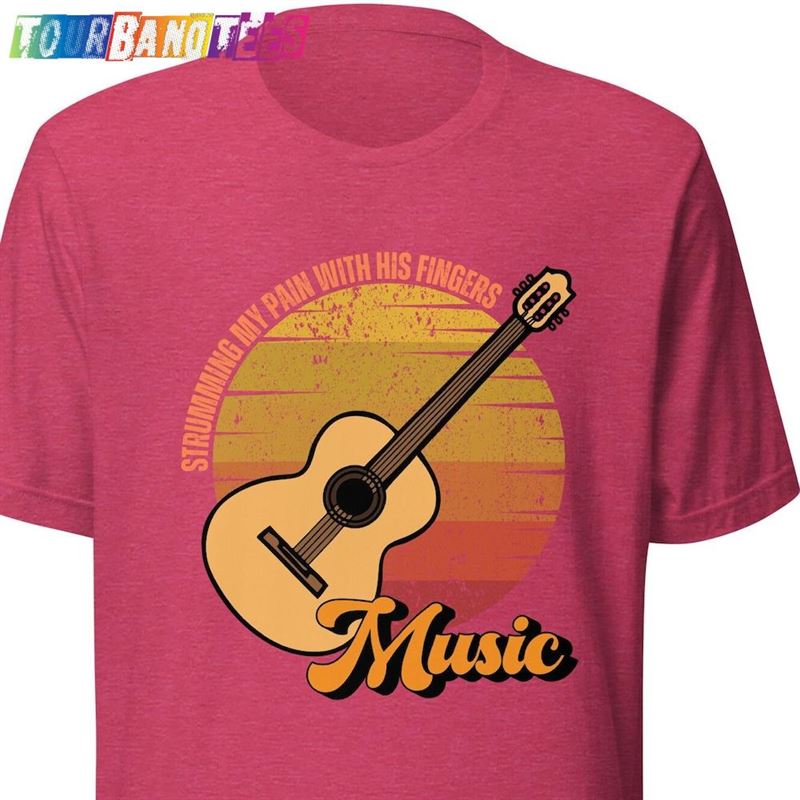 Strumming My Pain With His Fingers Retro Guitar Shirt Music Lover T-Shirt Hoodie 29Uf177960 – Utopia Fashion