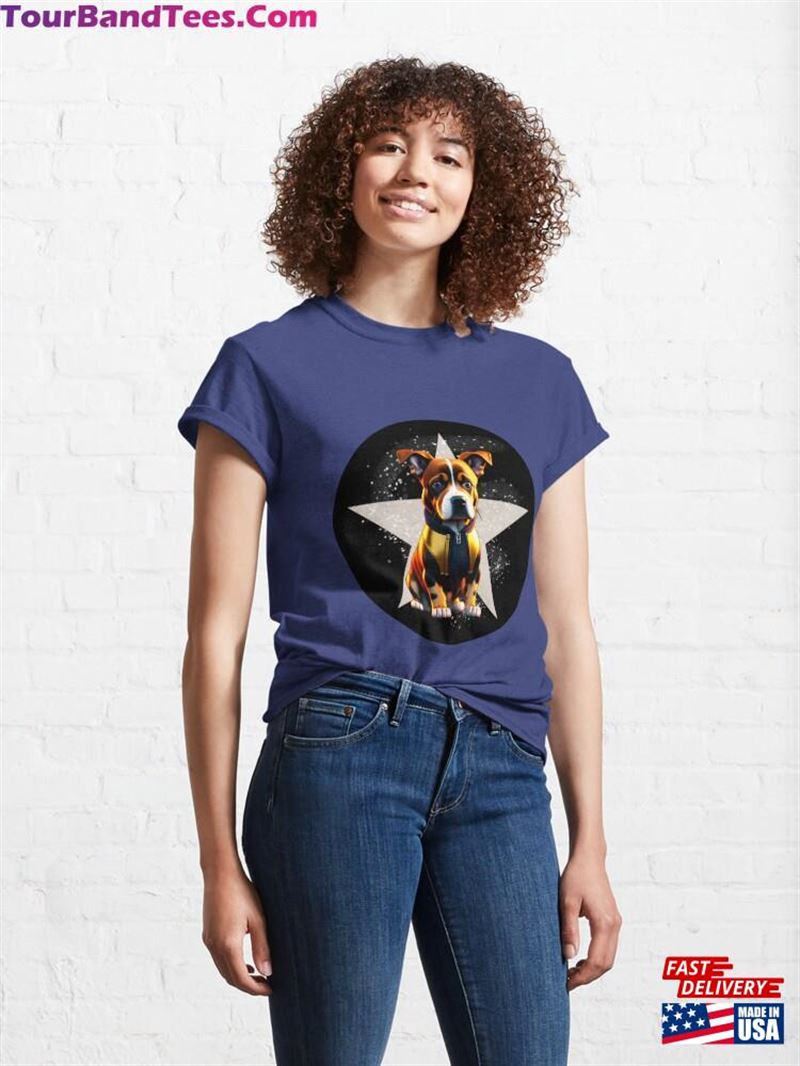 Stylish Magic Star Puppy Classic T-Shirt Unisex 29Uf187651 – Utopia Fashion