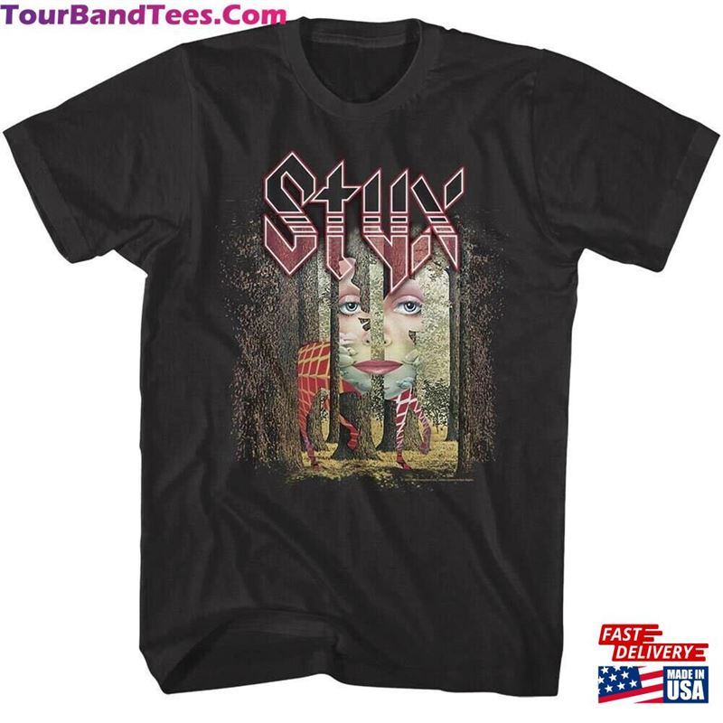 Styx Men’S T-Shirt Grand Illusion Album Cover Graphic Tee American Hard Rock Band Tour Concert Merch Vintage 80S Music Lover Styxworld Sweatshirt 29Uf167985 – Utopia Fashion