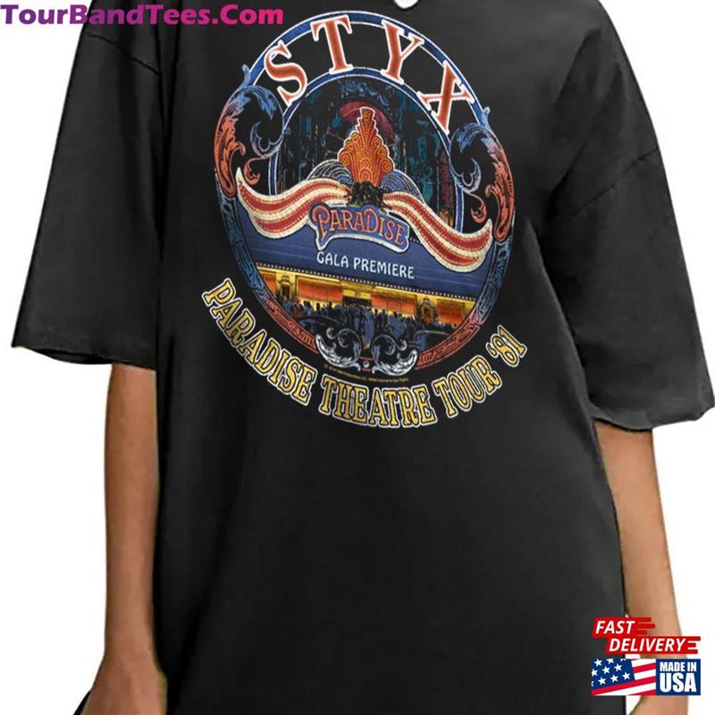 Styx Paradise Theatre Tour Women’S T-Shirt Rock Band Merch Womens Boyfriends Classic Unisex 29Uf180775 – Utopia Fashion