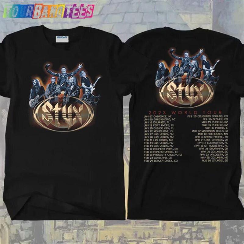 Styx Rock Band Tour T-Shirt World Shirt Music Festival Hoodie Classic 29Uf166452 – Utopia Fashion