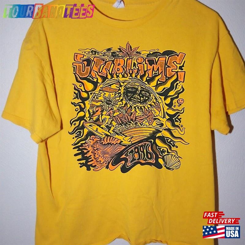 Sublime Band T-Shirt Vintage Tour Concert Yellow Rock Music Tee Hoodie Sweatshirt 29Uf165948 – Utopia Fashion