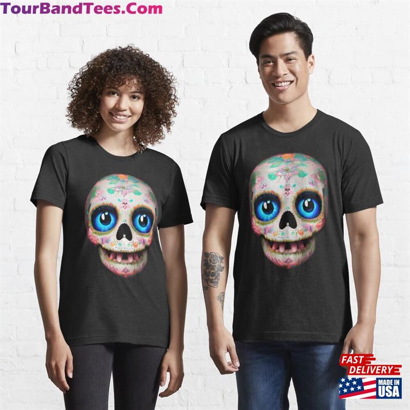 Sugar Skull Blue Eyes Essential T-Shirt Sweatshirt 29Uf166240 – Utopia Fashion