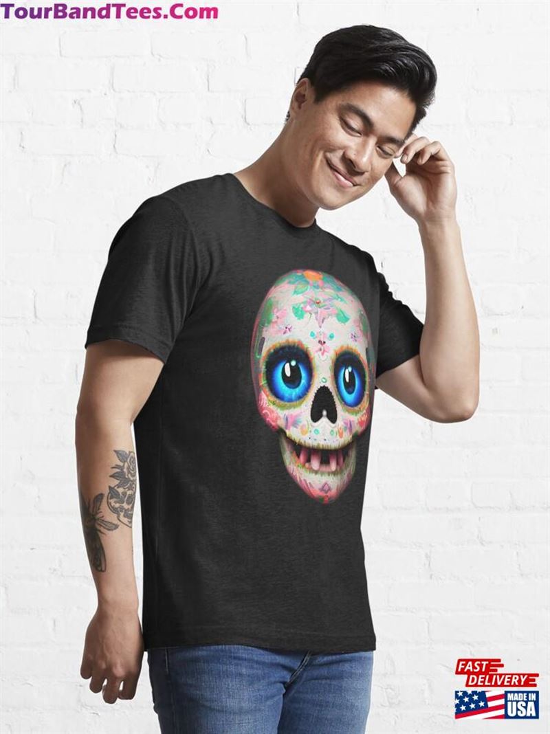 Sugar Skull Blue Eyes Essential T-Shirt Sweatshirt 29Uf166240 – Utopia Fashion