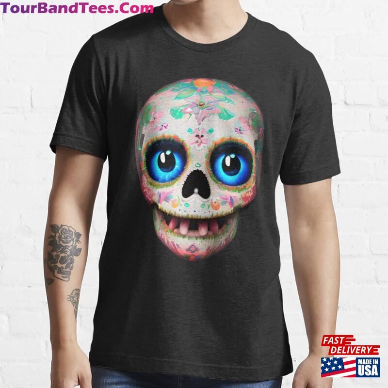 Sugar Skull Blue Eyes Essential T-Shirt Sweatshirt 29Uf166240 – Utopia Fashion