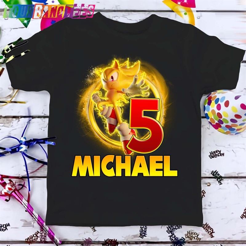 Super Sonic The Hedgehog Birthday T-Shirt Custom Personalized Cartoon Shirt Unisex 29Uf177328 – Utopia Fashion