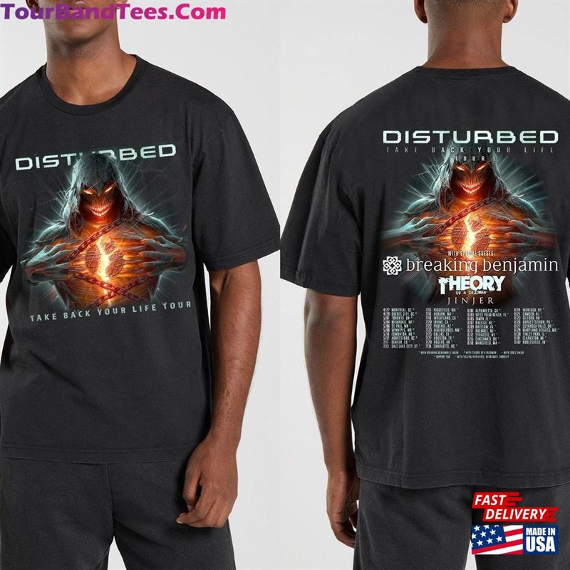 Take Back Your Life Tour Shirt Disturbed Music Classic T-Shirt 29Uf168396 – Utopia Fashion